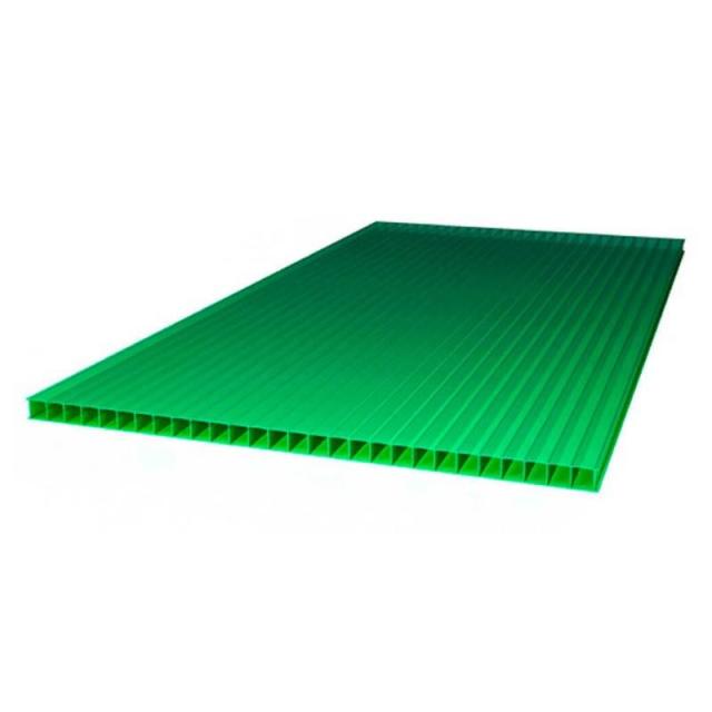 Žalias kanalinis polikarbonatas 3m-4 mm