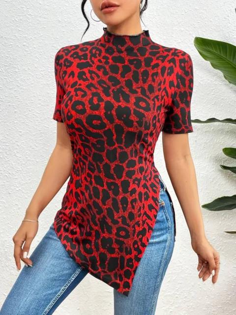„Leopard“ marškinėliai trumpomis rankovėmis 13525