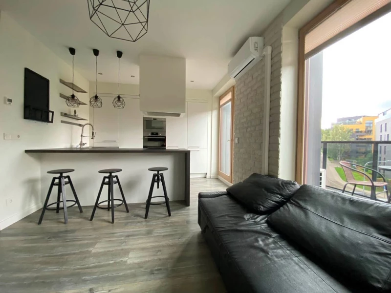 IŠNUOMOJAMAS JAUKUS IR MODERNUS 2 KAMBARIŲ BUTAS ANTAKALNYJE  870€+paslaugų mokeščiai, Vilnius — 10/13
