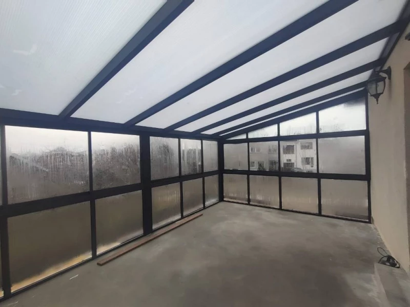 Aliuminio stoginės Verandų stiklinimas Stogeliai, Kaunas — 13/15