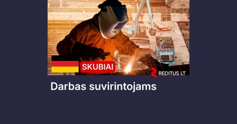Suvirintojas MAG/WIG/TIG – darbas Vokietijoje (2109)