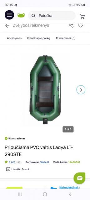 Naudota pvc valtis ladya LT-290STE