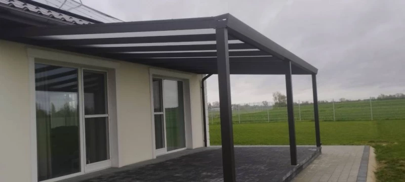Aliuminio stoginės Verandų stiklinimas Stogeliai, Kaunas — 4/15